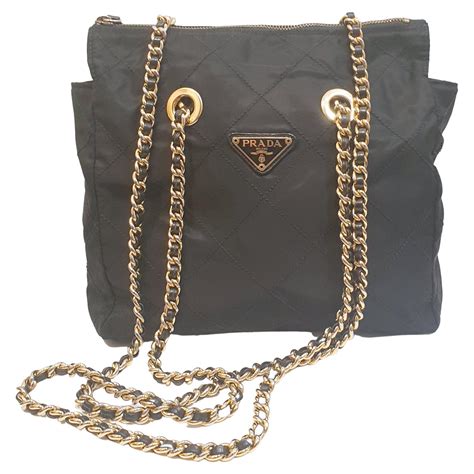 prada chain bag for sale|prada nylon shoulder bag price.